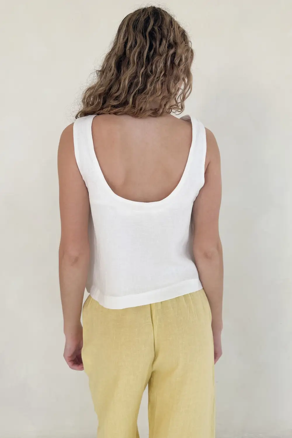 Quiet Detail Soft Linen Blend Top