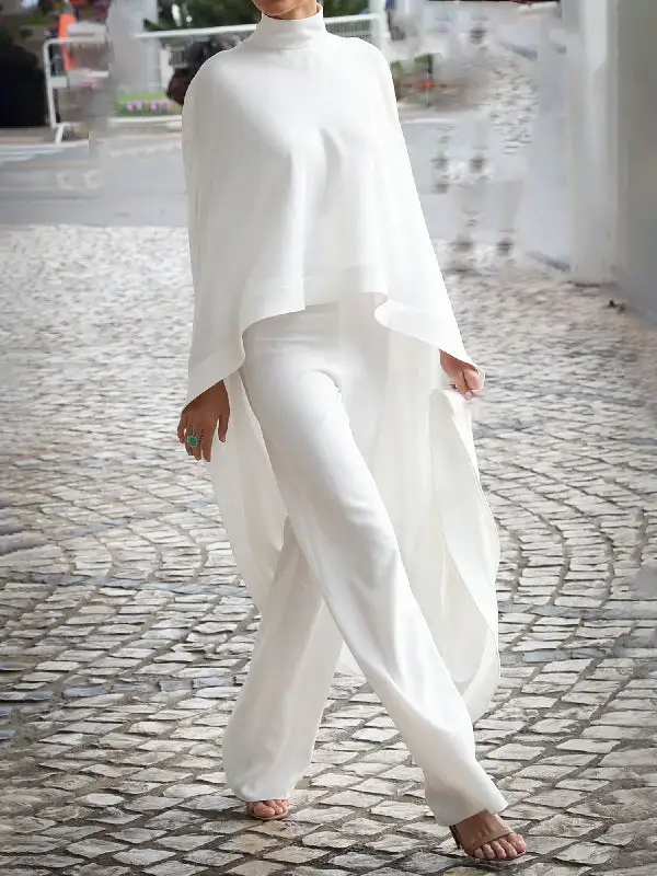 High Low Relaxed Top And Pants Set