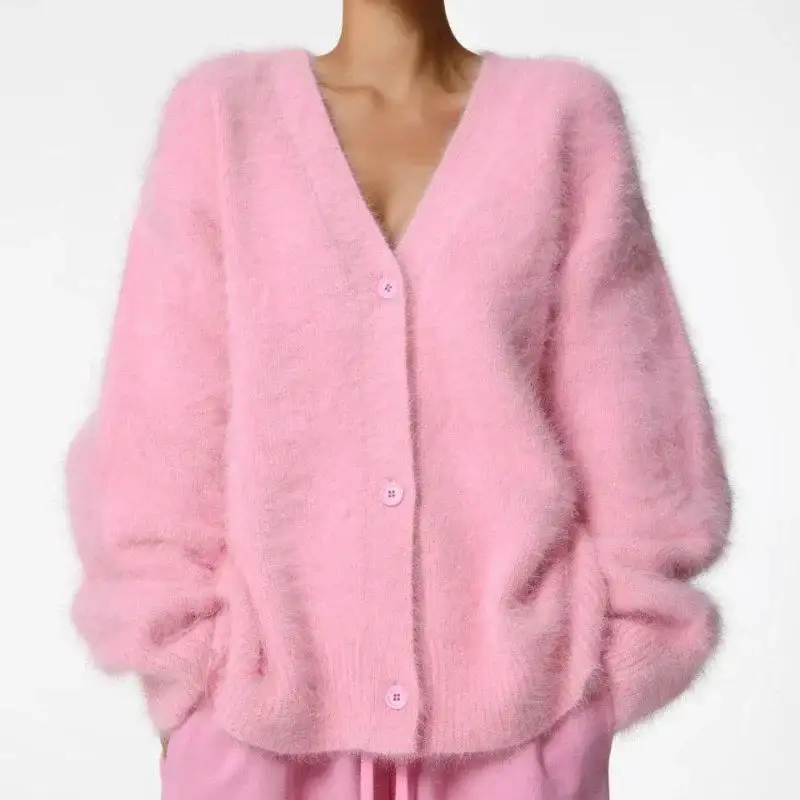 Cozy Mohair Knit Cardigan