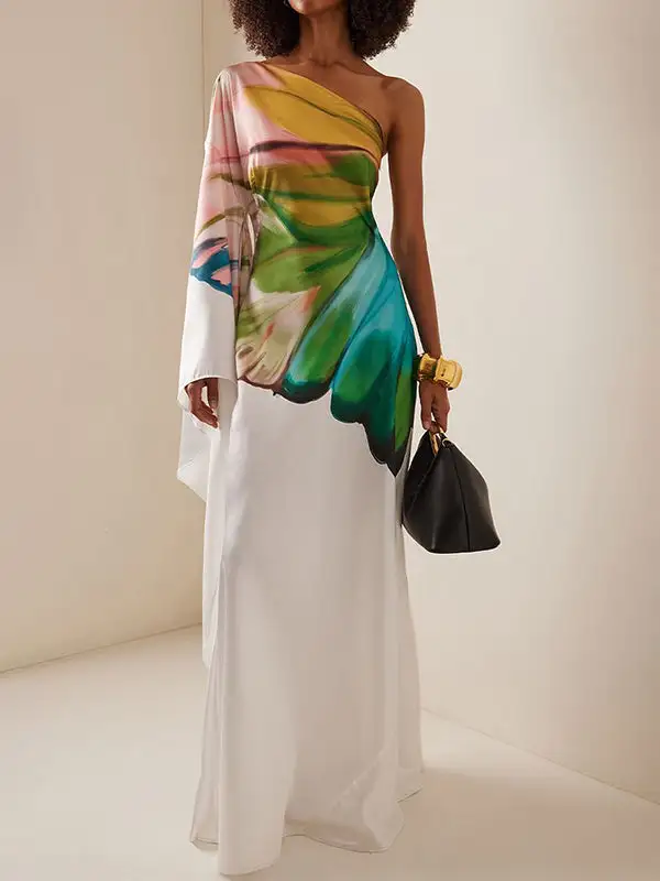 Flower Long Maxi Dress