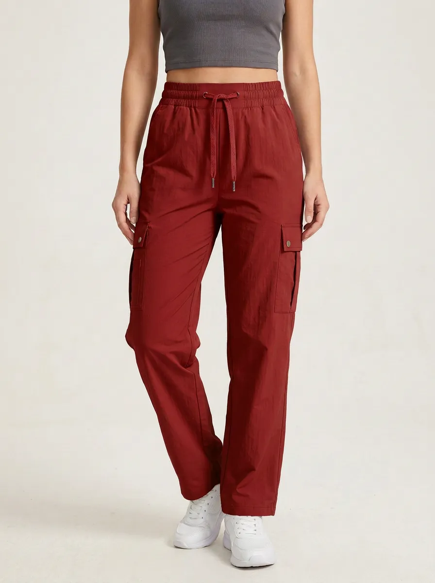 Women's Sport Inspired Cargo Graphic Cargo Work Pants