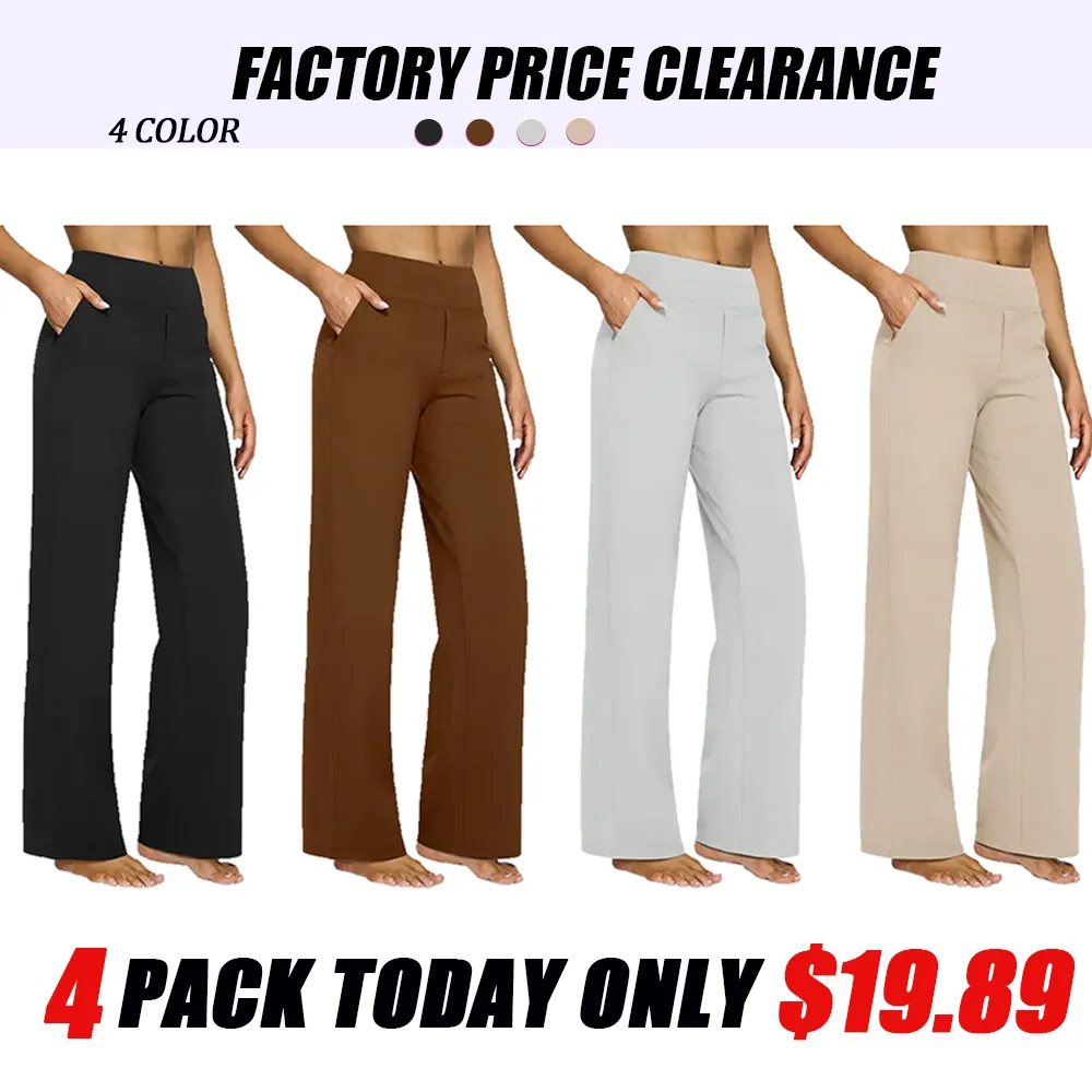Loose high-waist business casual pants, yoga pants, wide-leg pants