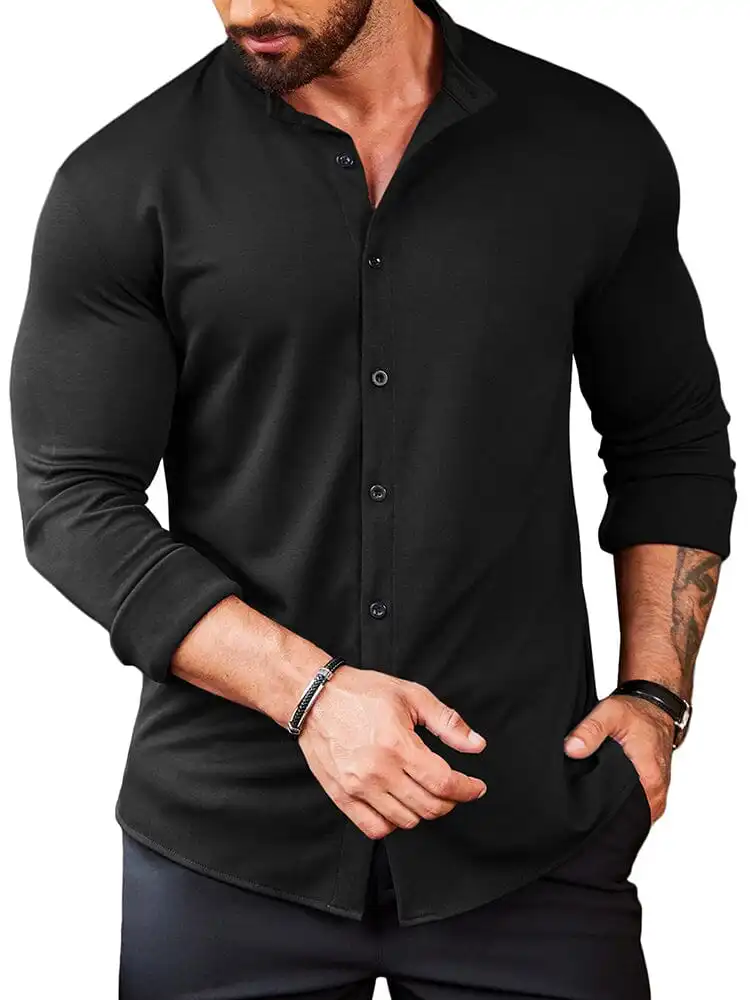 Casual Wrinkle Free Button Shirt