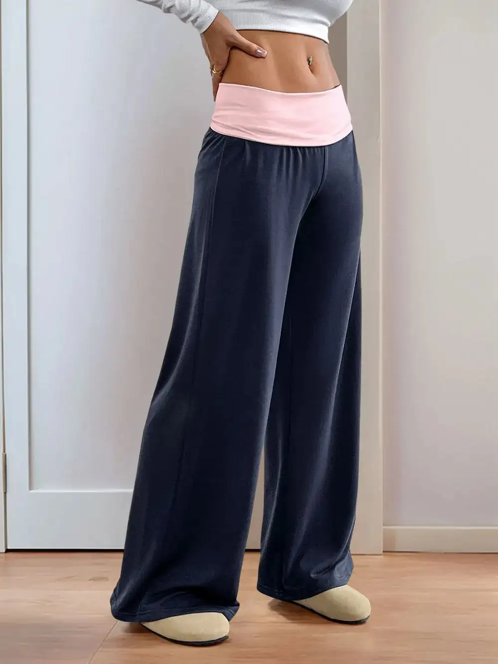 Easy Wide Leg High Waist Pants