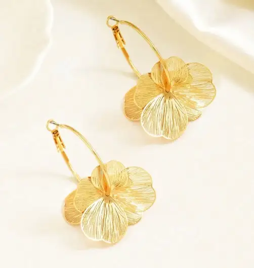 Petal Whisper Hoops