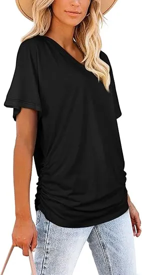 🔥Women's Short-Sleeved V-Neck Batwing Sleeve Top🔥10-Pack - All Colors Included, Only $32