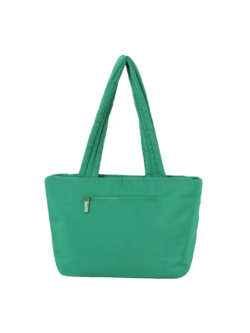 Everyday Detail Quilted Pocketed Nylon Tote Bag