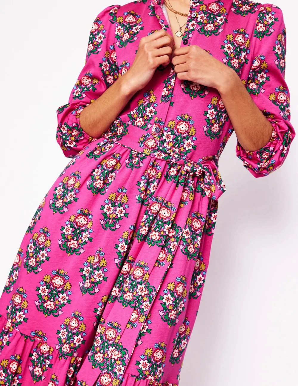 Tiered Jersey Dress