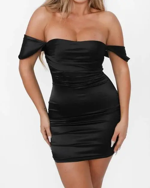 Satin Corset Mini Dress Mini Dress