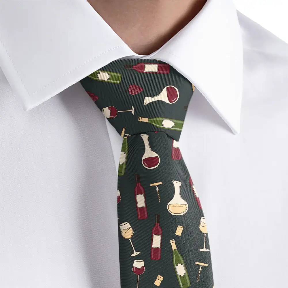 Wine Pattern Necktie