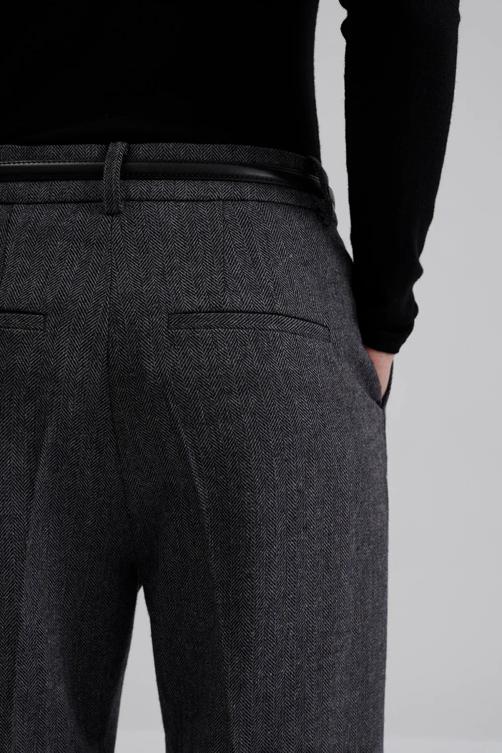 High Rise Straight Leg Trousers