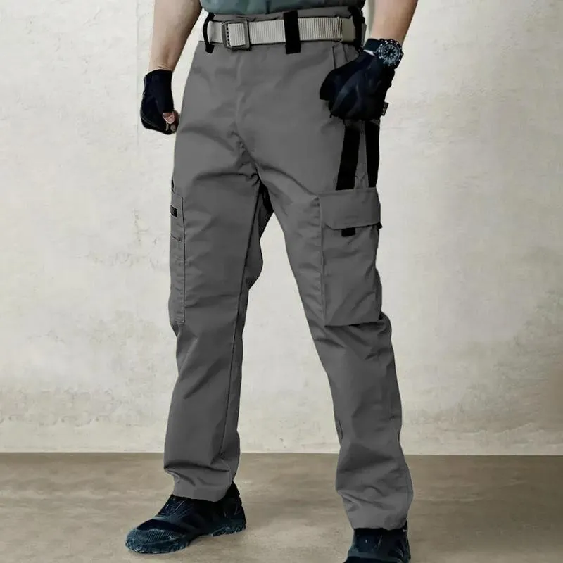 Men's durable outdoor training pants, men's multi-pocket work pants
