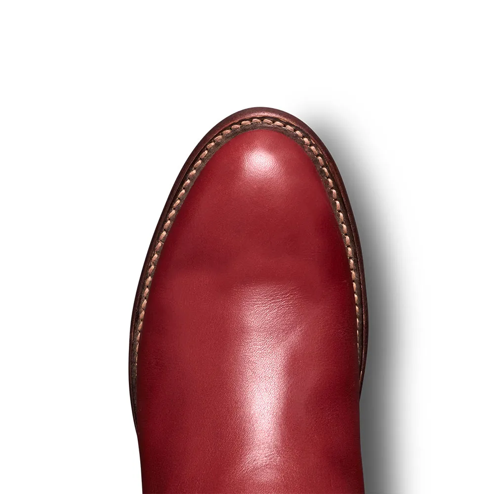 Faux-Leather Round-Toe Chunky-Heel Block-Heel Mid-Calf Boots
