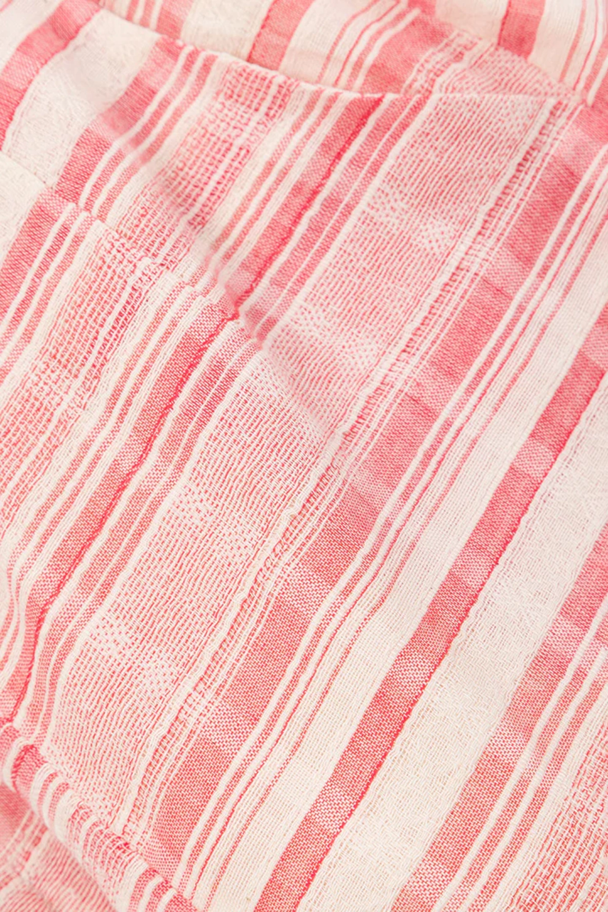 Pink Striped Mini Skirt