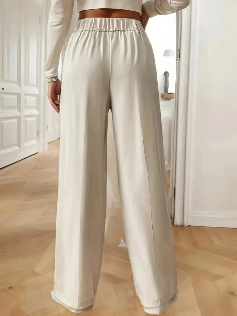 Full Size High Waisted Wide Leg Pants Plus Size