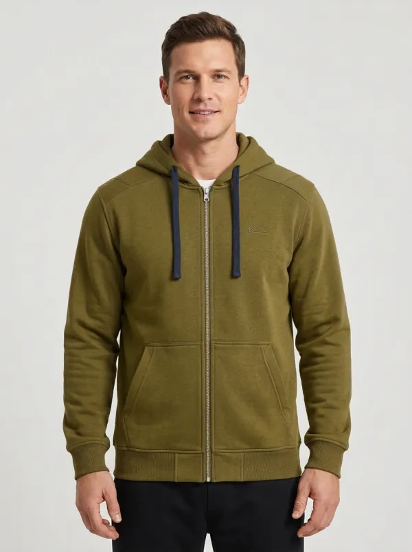 Classic Embroidered Zip-Up Essential Men's Sport Jacket