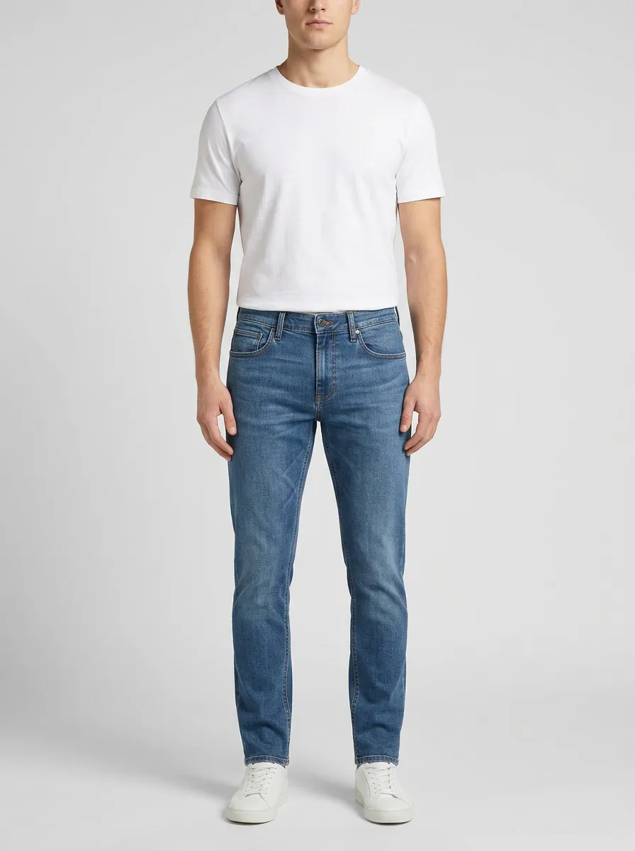 Soft Stretch Slim Fit Stretch Denim Pants