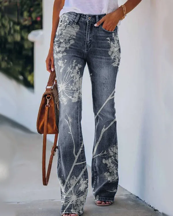Floral Casual Pants
