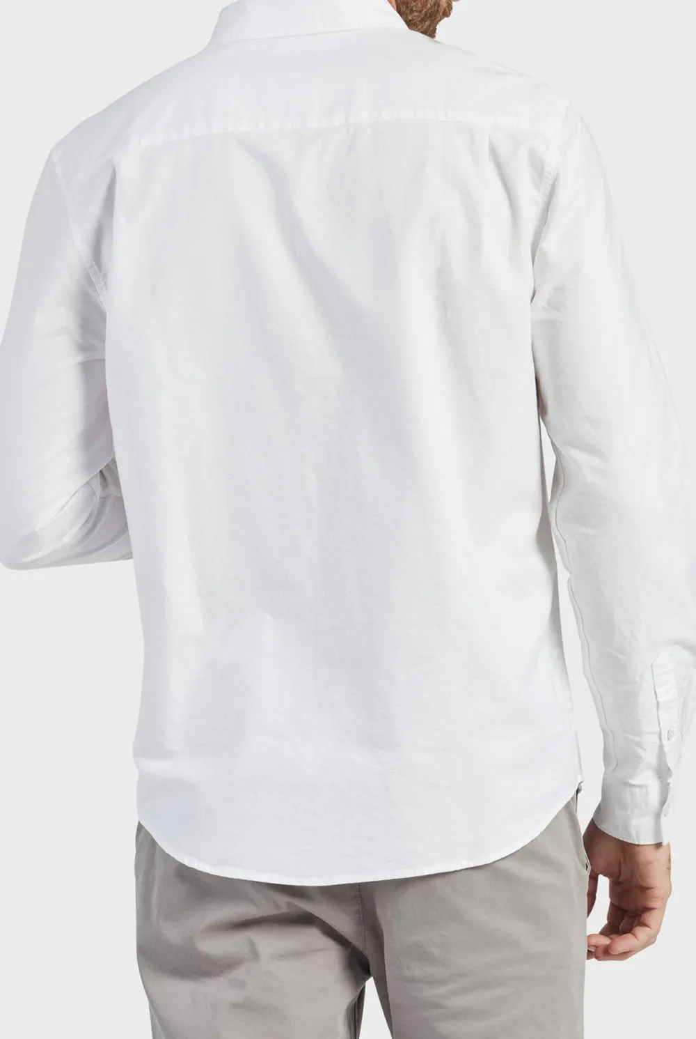 Solid Cotton Long Sleeve Shirt