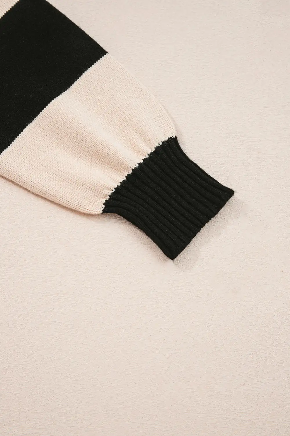 Striped Knit High Waist Sweater Dress