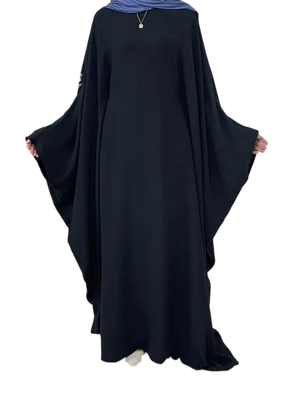Women's Solid Color Maxi Abaya, Modesty Round Neck Long Sleeve Dress for Daily Wear, Ladies Muslim Islamic Clothing for All Seasons, Dresses for Women, Loose Abayas