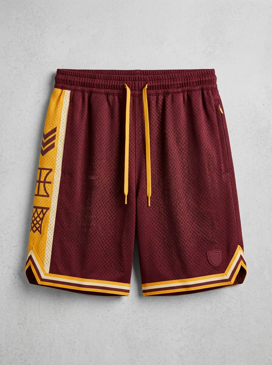 Versatile Mesh Detail Collection Men's Basketball Shorts