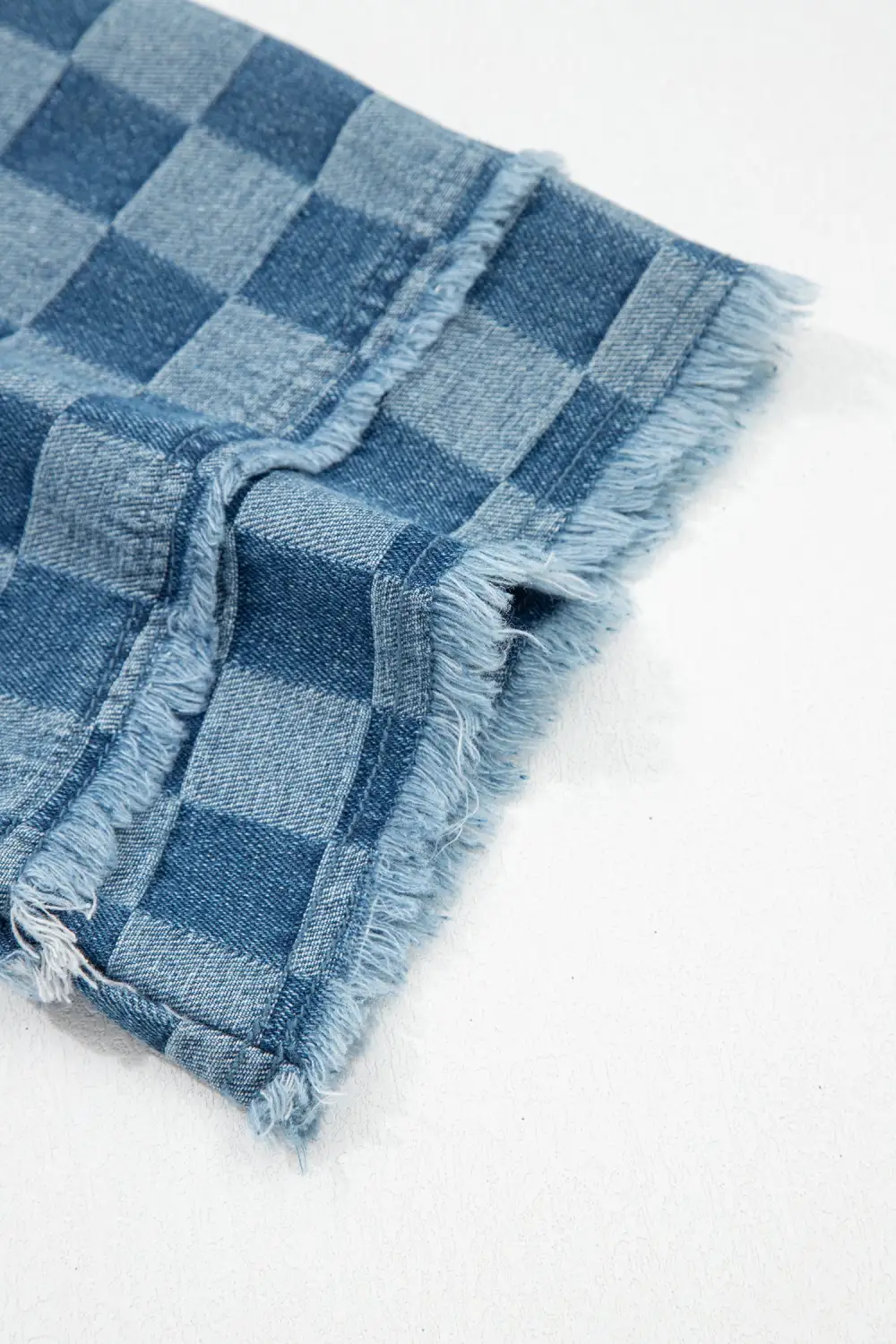 Plaid Denim Mini Dress