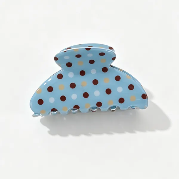 Polka Dot Mixed Hair Hair Claw Clip