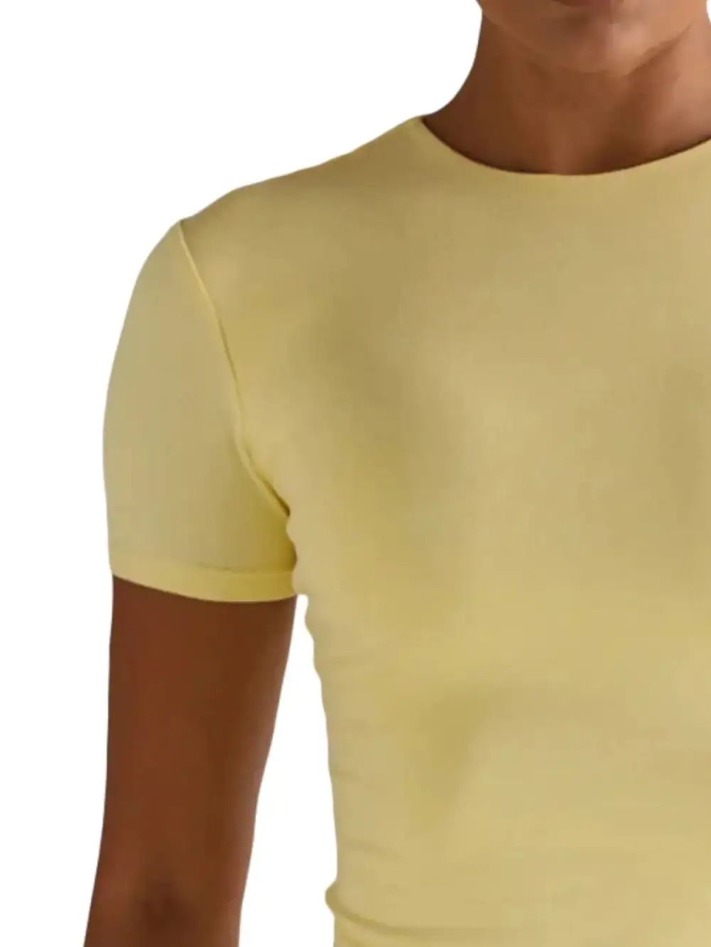 Round Neck Short Sleeve Top Set Swim Cover Up