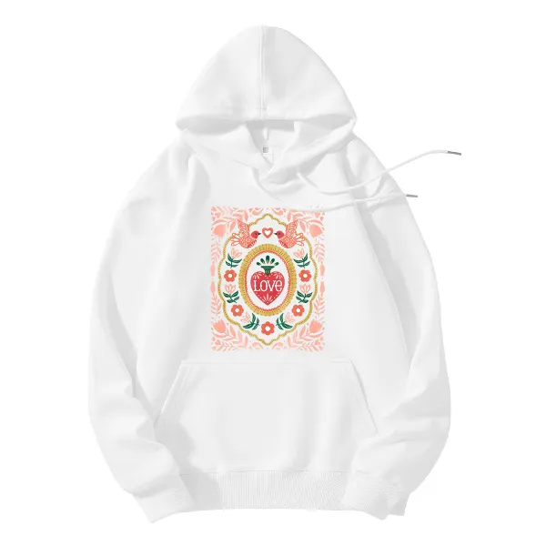 Love bird romantic totem hoodie