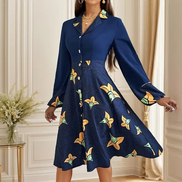 Women's Lace Floral Slit Summer Midi Dress