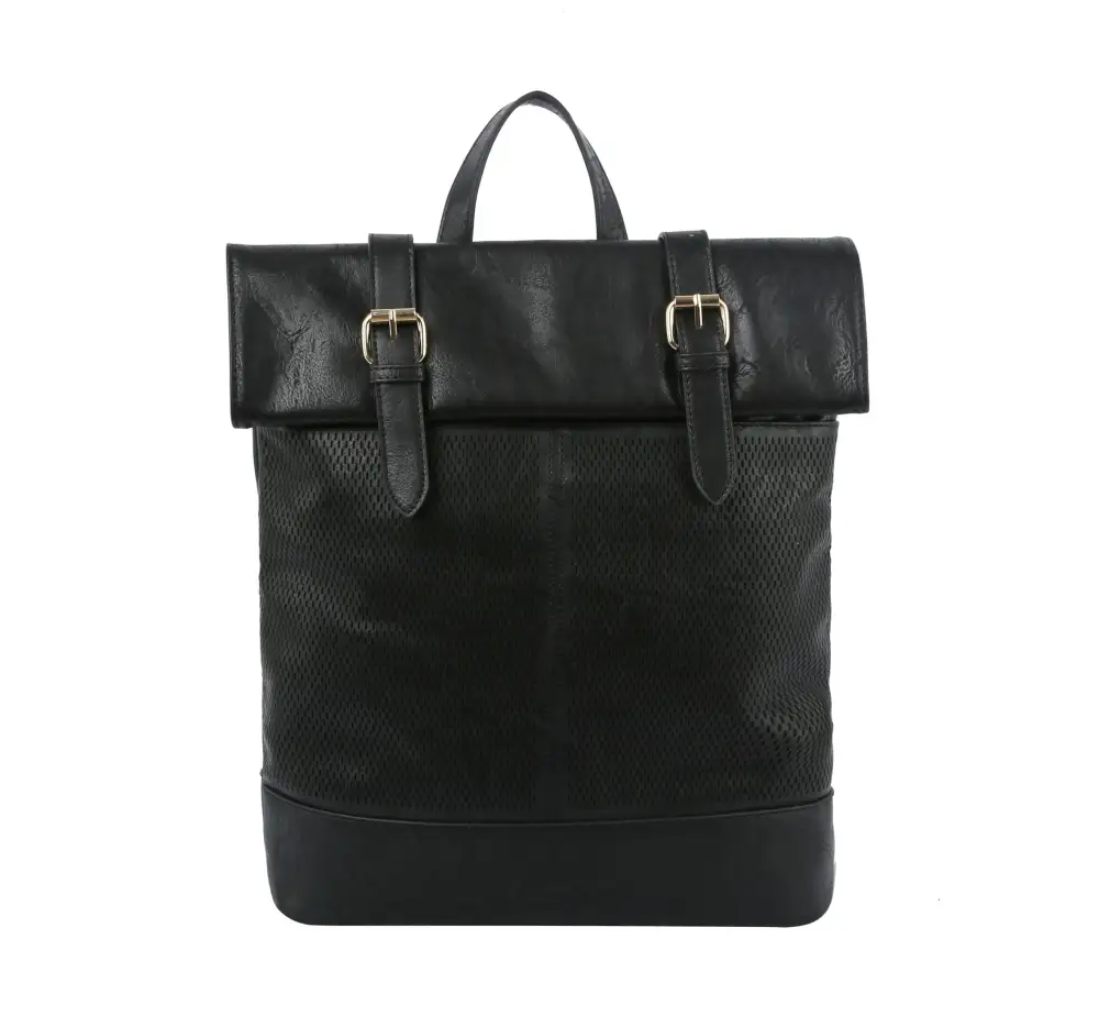 Tall Buckle Accent Backpack