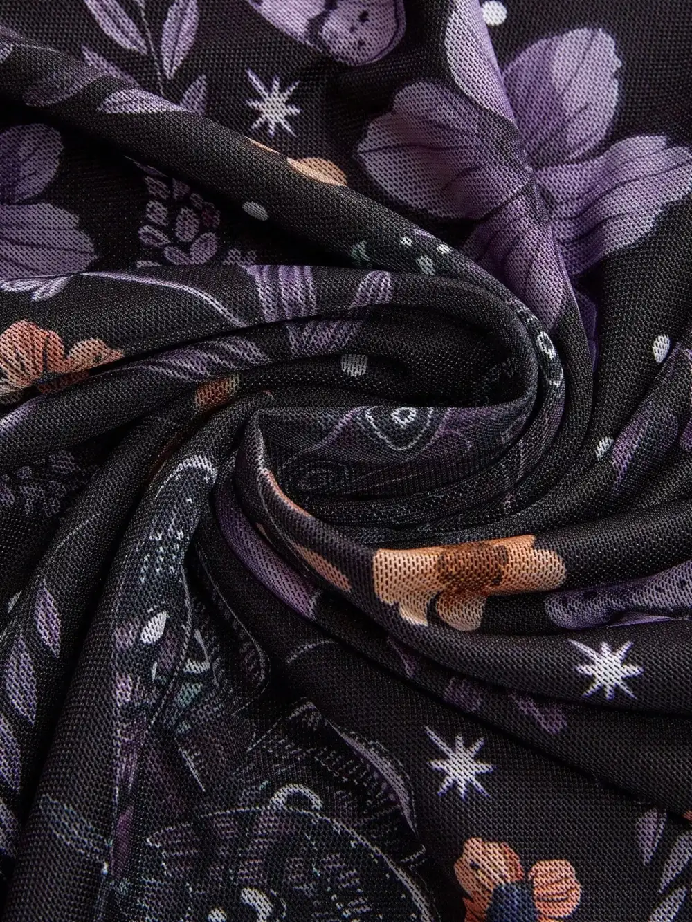 Modern Printed Floral Skirt