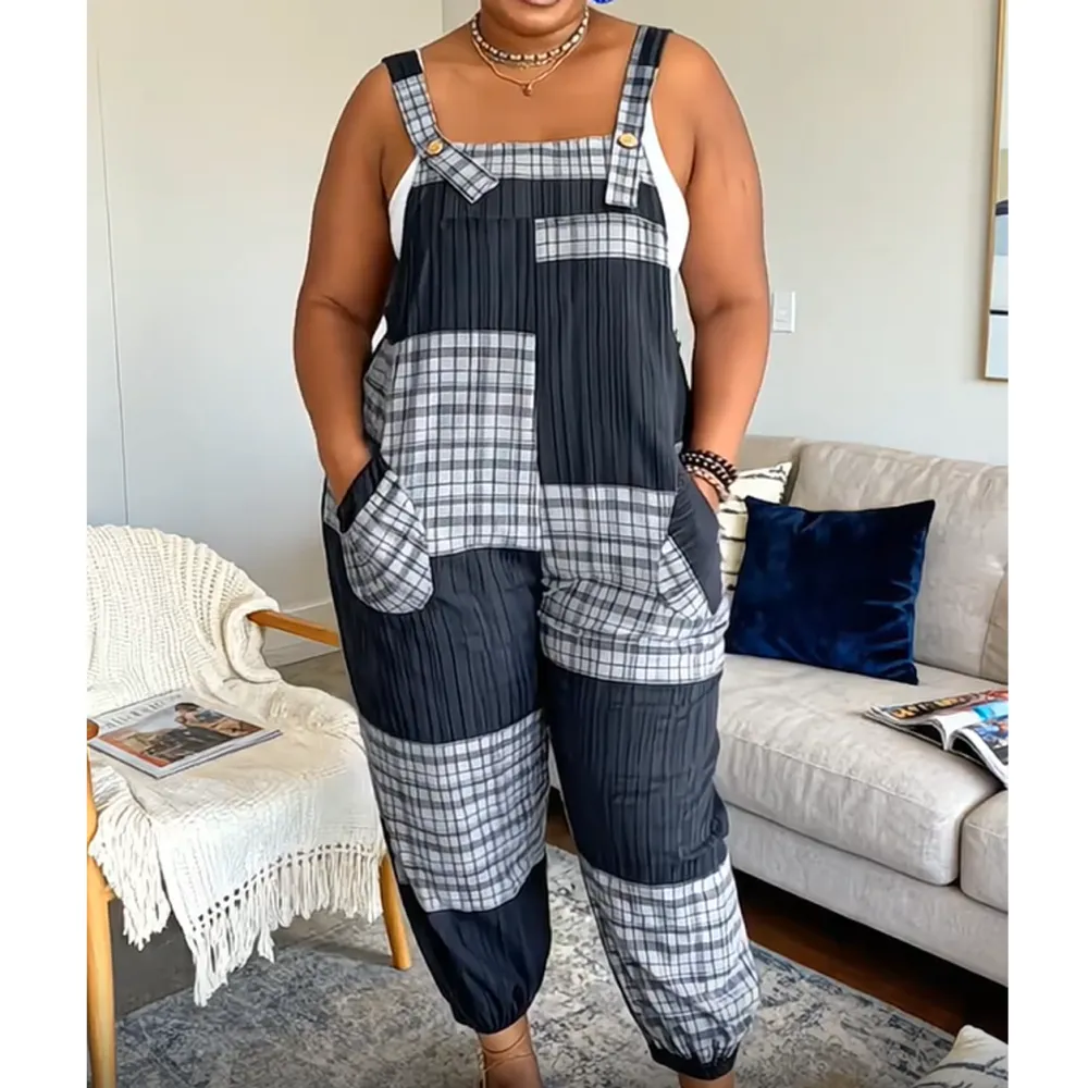 [Plus Size] Slim-Fit, Comfortable, Casual Sleeveless Jumpsuit