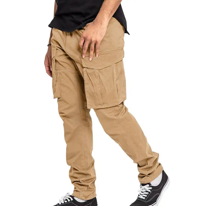 Men's Utilitarian Cargo Pants Pockets Leg