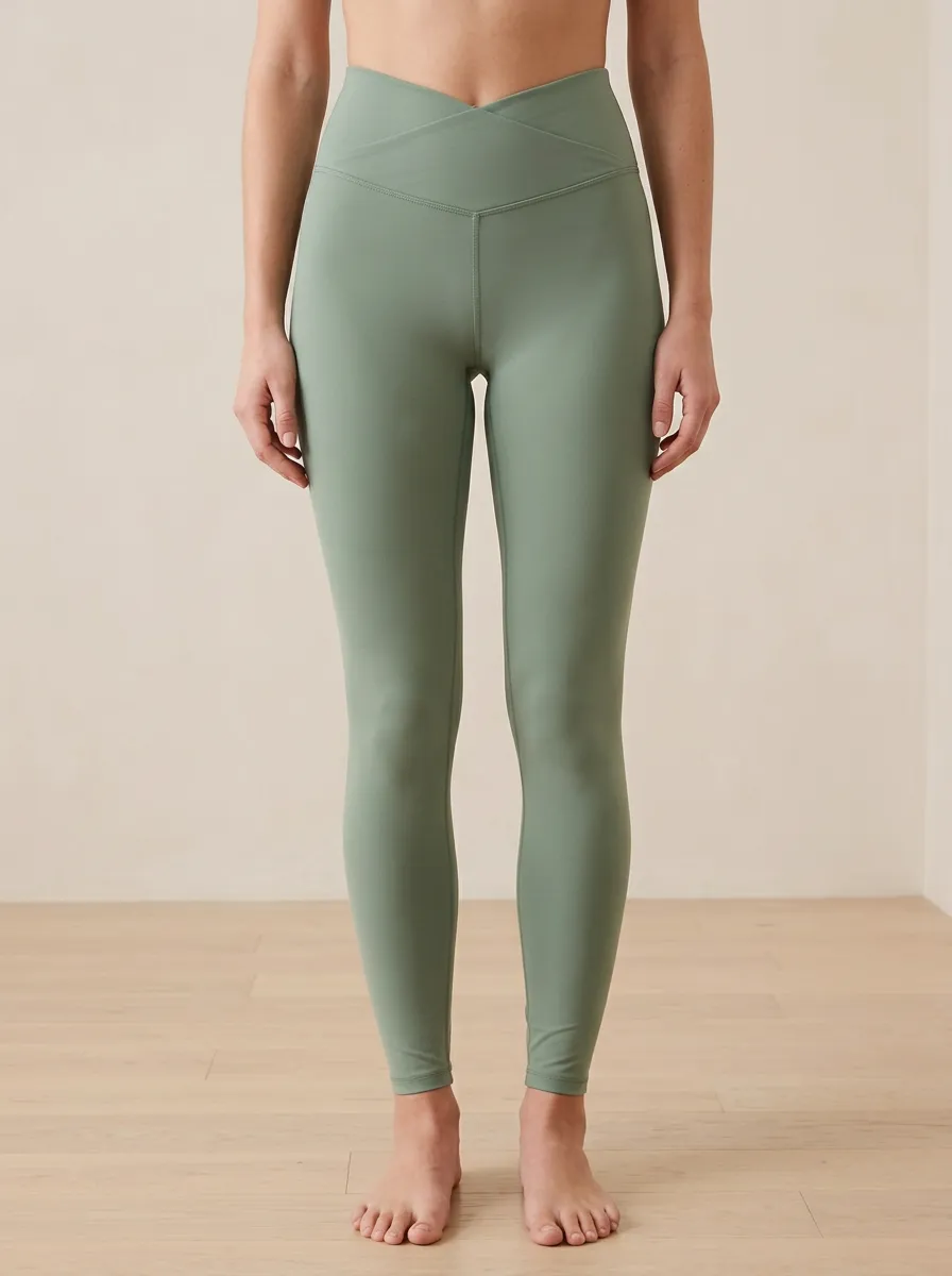 Women's Crossover Waist Print Yoga Pants