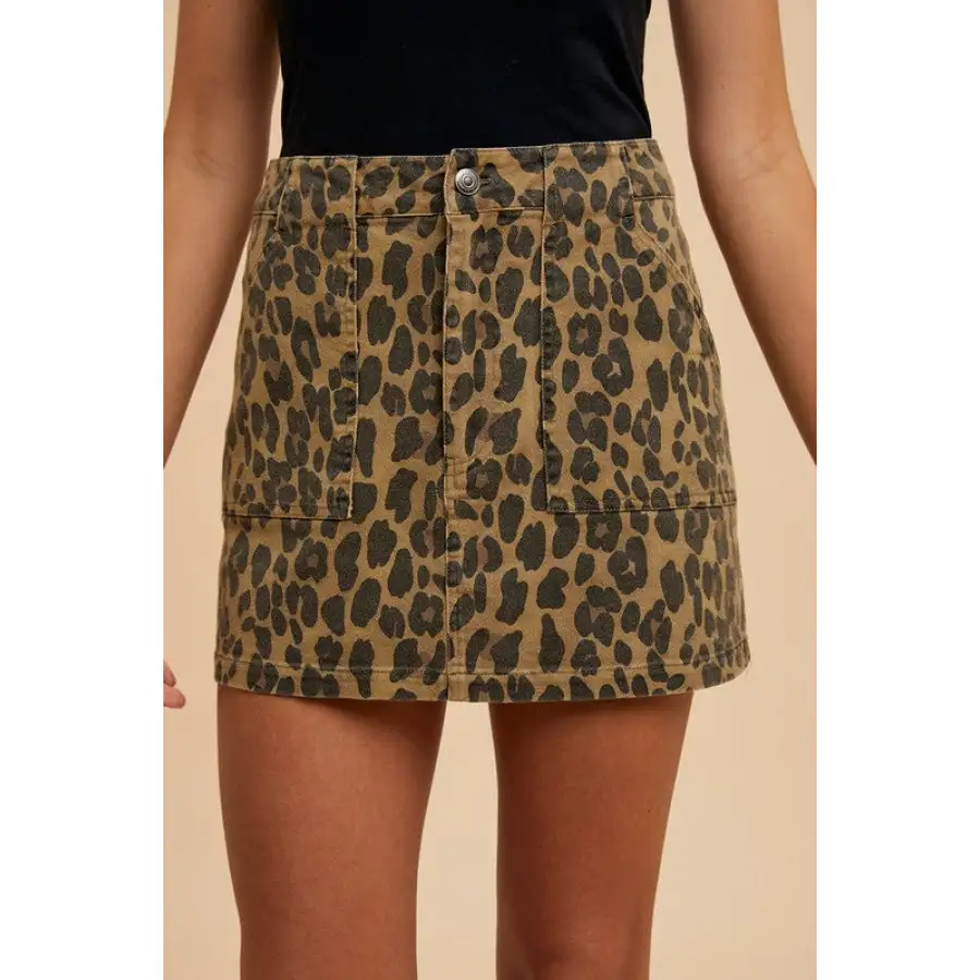 Annie Wear Denim Mini Skirt