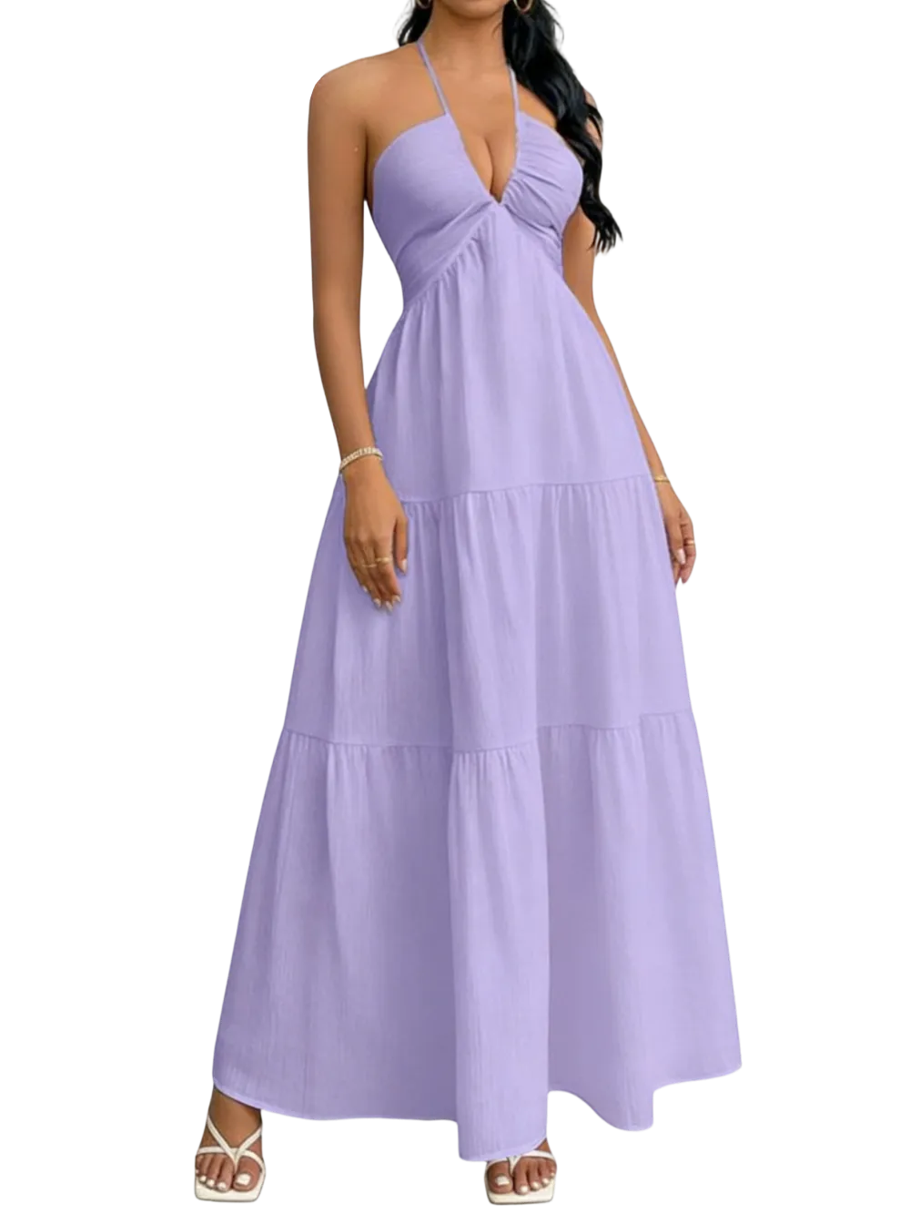 Women's Plain Dress, Summer Clothes Women, Casual Basic Loose Fit Sleeveless Dress for Beach Holiday Vacation