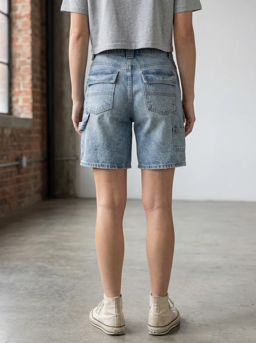 Women's Casual Casual Streetwear Cargo Denim Shorts