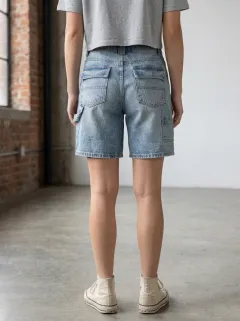 Women's Casual Casual Streetwear Cargo Denim Shorts
