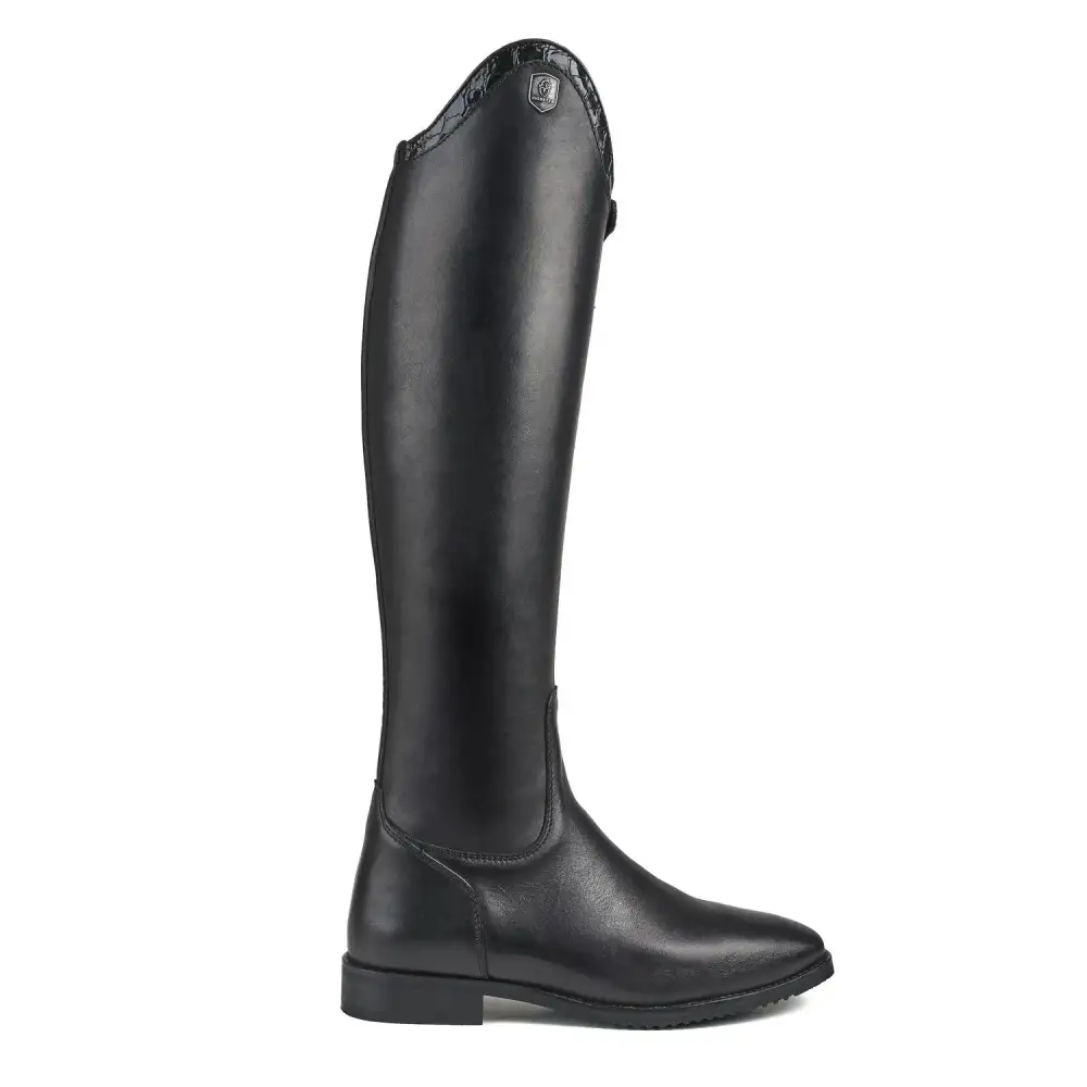 Refined Zip Leather Riding Boots
