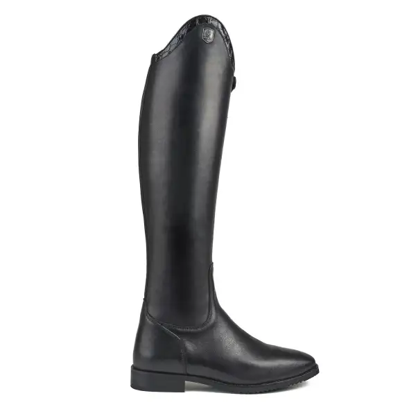 Refined Zip Leather Riding Boots