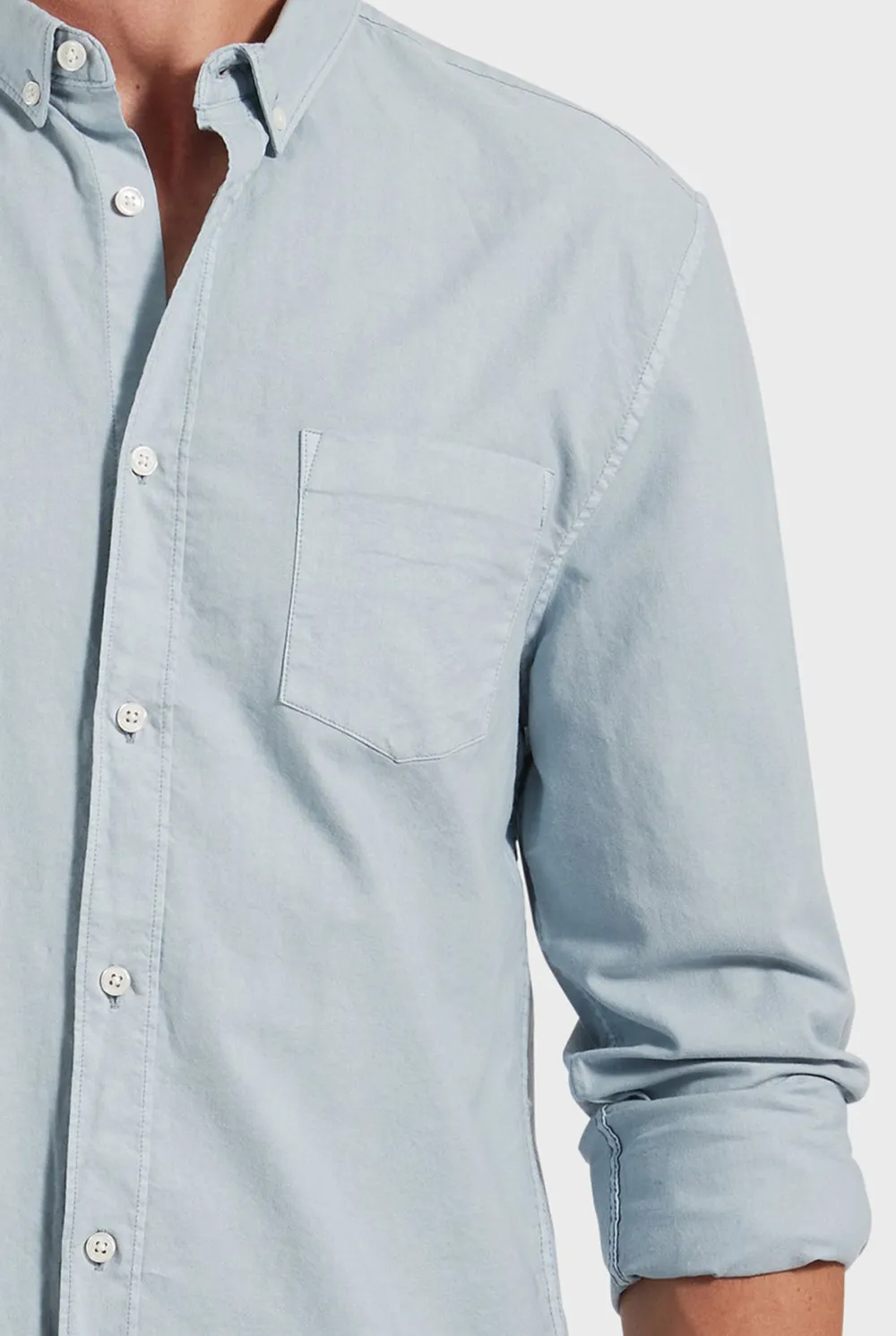 Vintage Pinstriped Oxford Long Sleeve Shirt