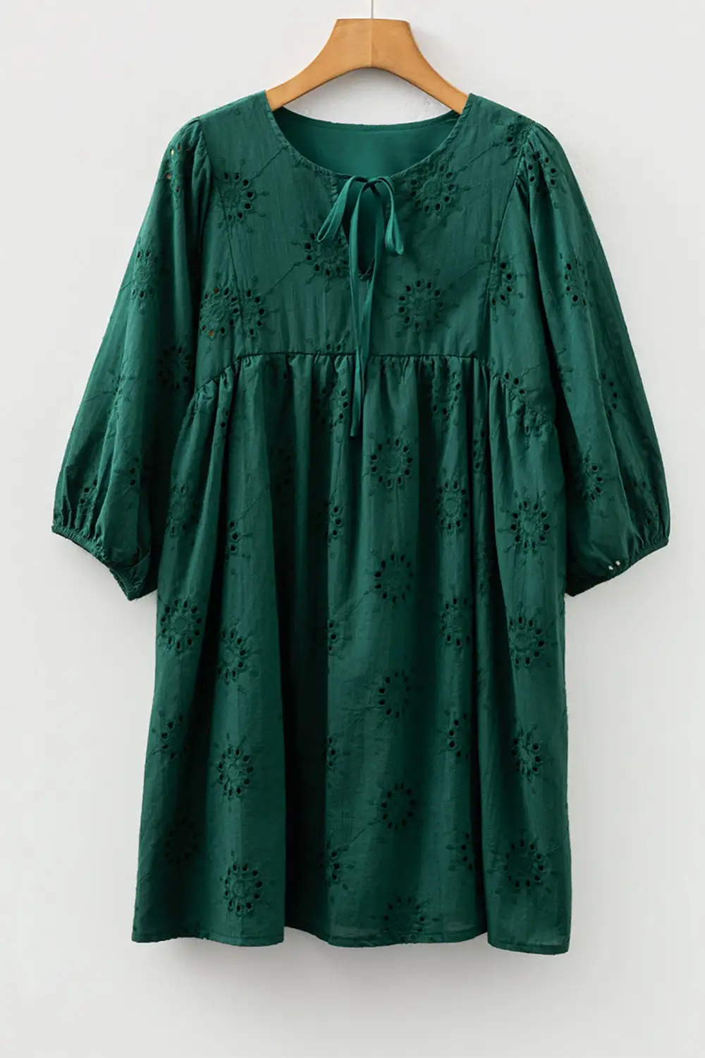 Wearable Cut Embroidered Eyelet Mini Dress