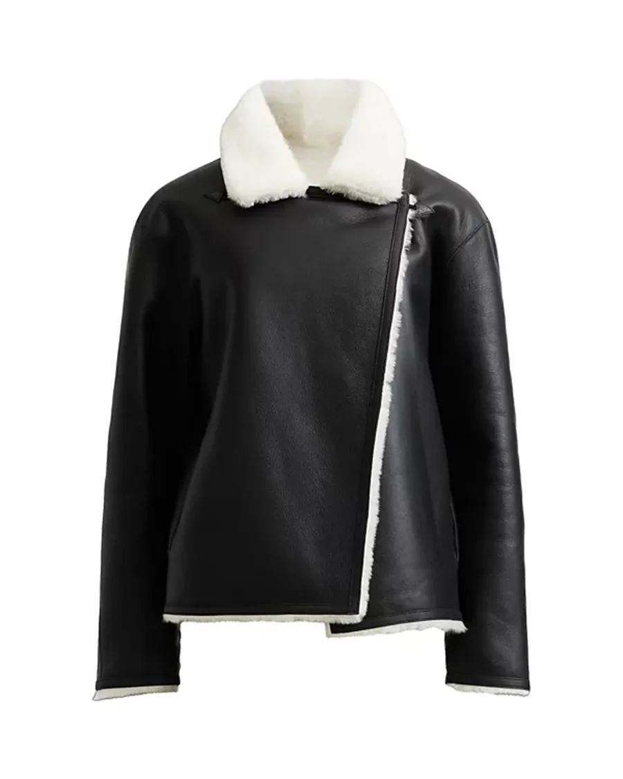 Multicolor Reversible Shearling Jacket