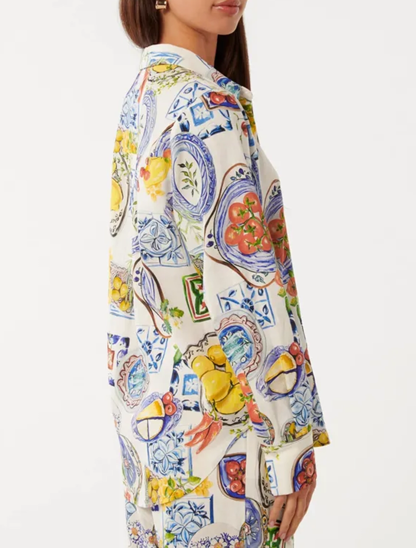 Colorful Oversized Linen Shirt