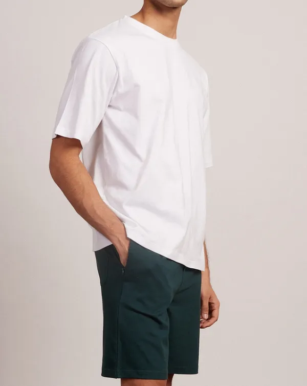 White Oversized Cotton Crew Neck T-Shirt