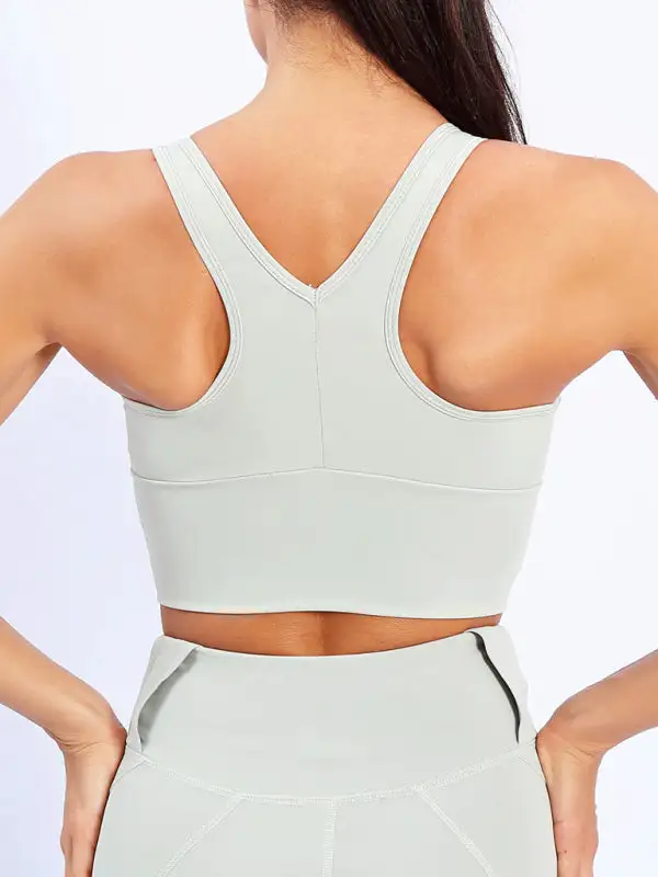 Refined V-Neck Sports Bra