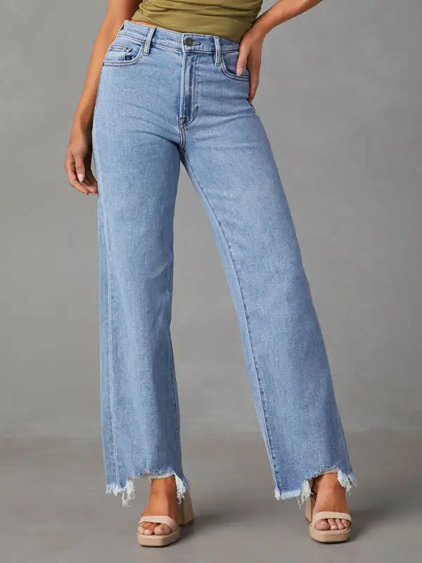 Tiered Pocket Denim Jeans