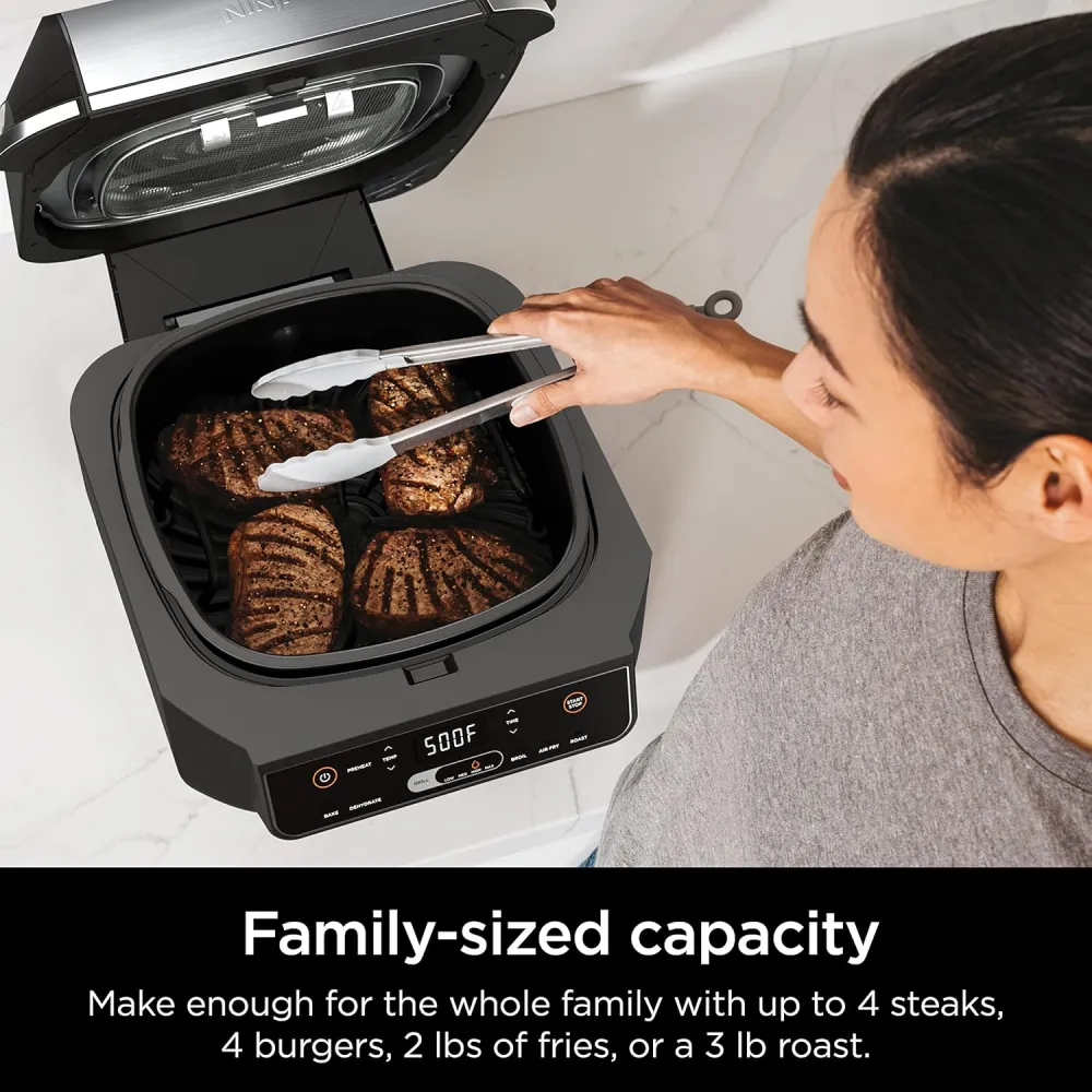 Ninja EG201 Foodi 6-in-1 Indoor Grill with Air Fry